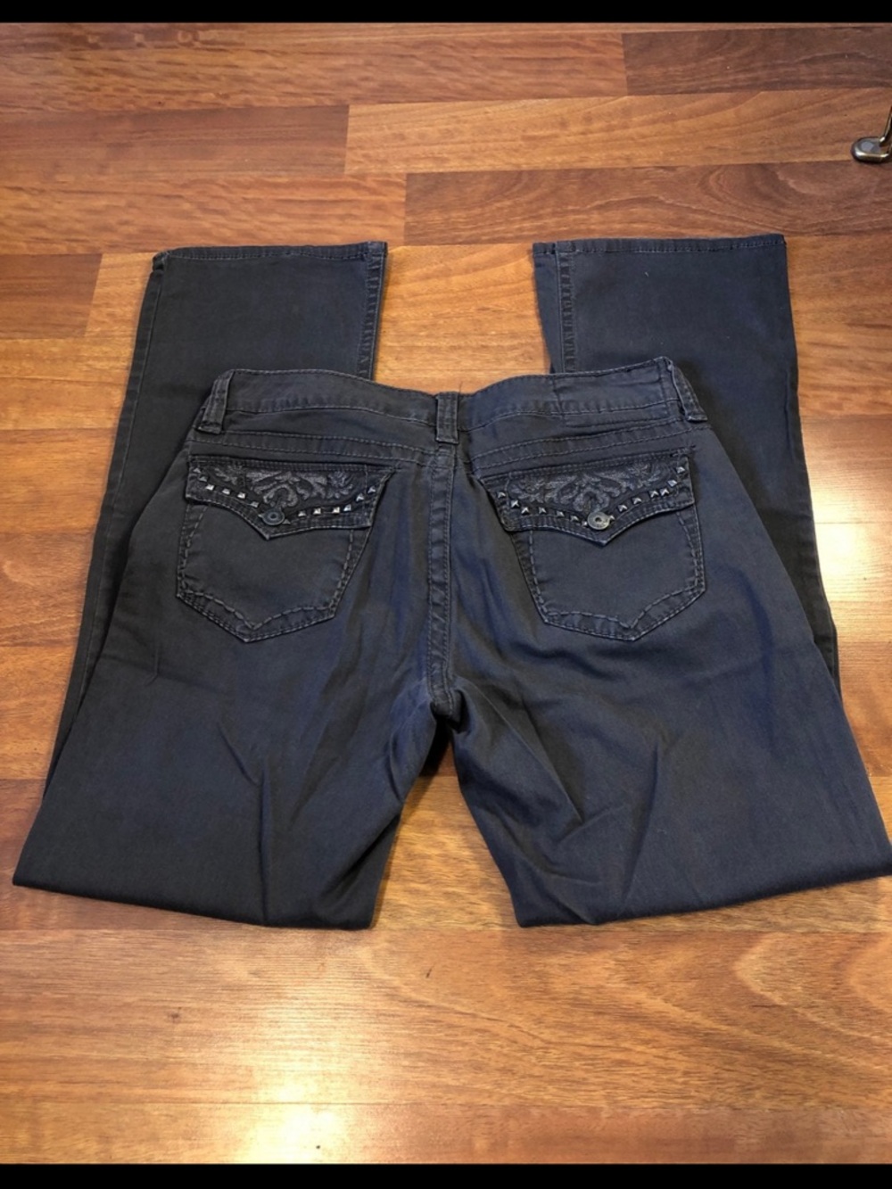 y2k Embellished Pocket Dark Wash Jeans